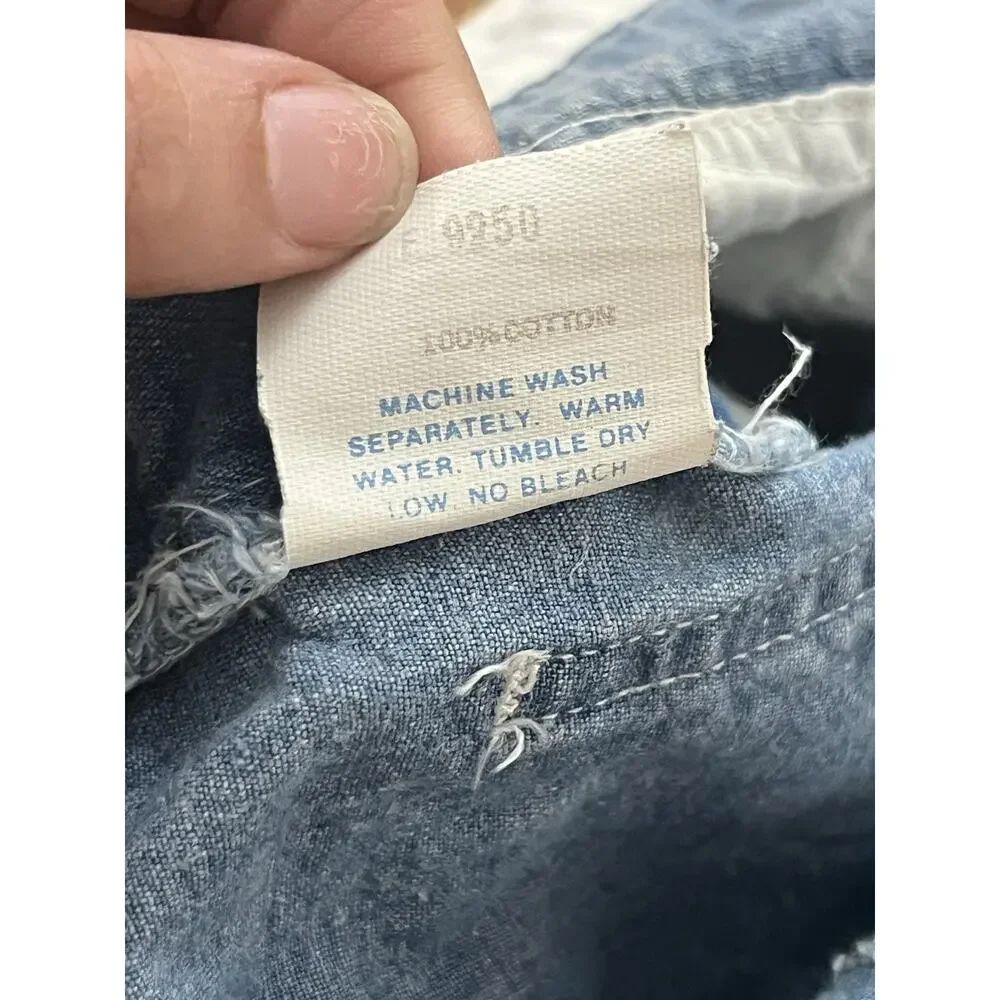 Vtg 90s Baby Guess Shortalls Overalls Denim 18m Y2K Kids Nostalgia